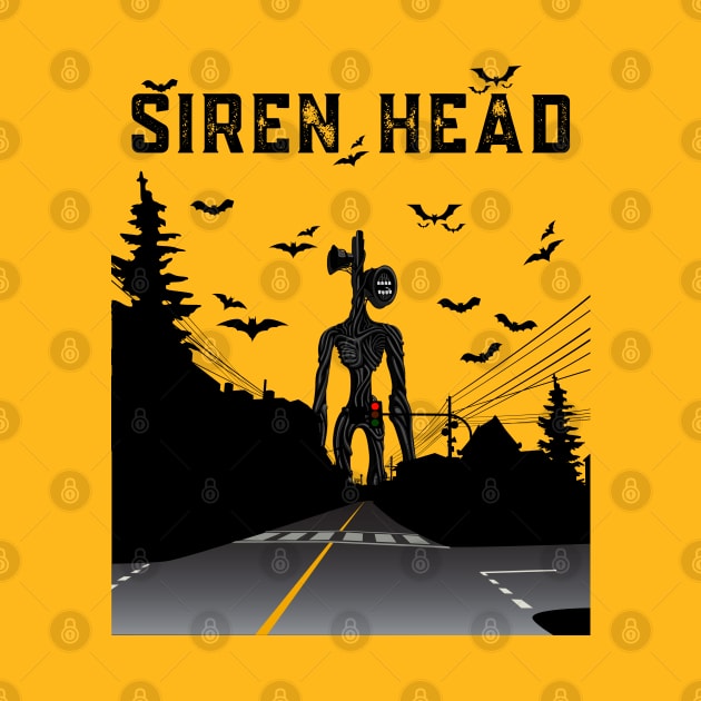 Siren Head Wandering the City by Souls.Print