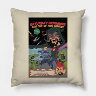 Commander Tomorrow Saturday Morning cartoon Pillow