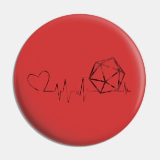 I Heart(beat) d20 Pin