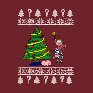 Gravity falls Christmas sweater T-Shirt