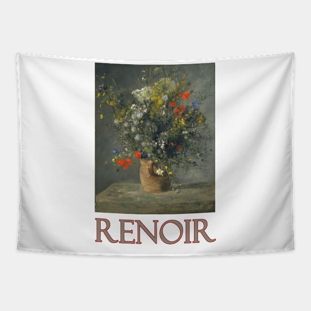 Flowers in a Vase by Pierre-Auguste Renoir Tapestry by Naves