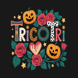 Tricotri With Candies Happy Halloween T-Shirt