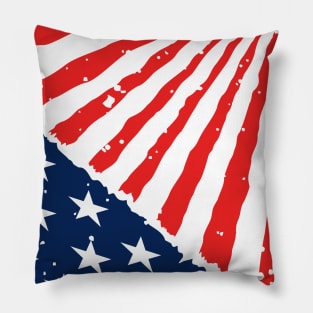 American USA Flag Patriotic Nation Pillow