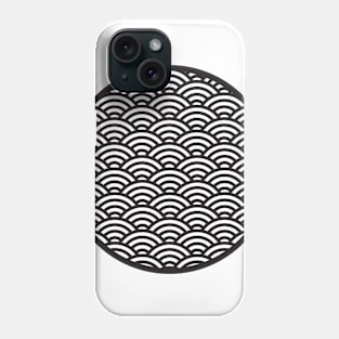 Seigaiha Traditional Japanese Pattern - Circle Phone Case