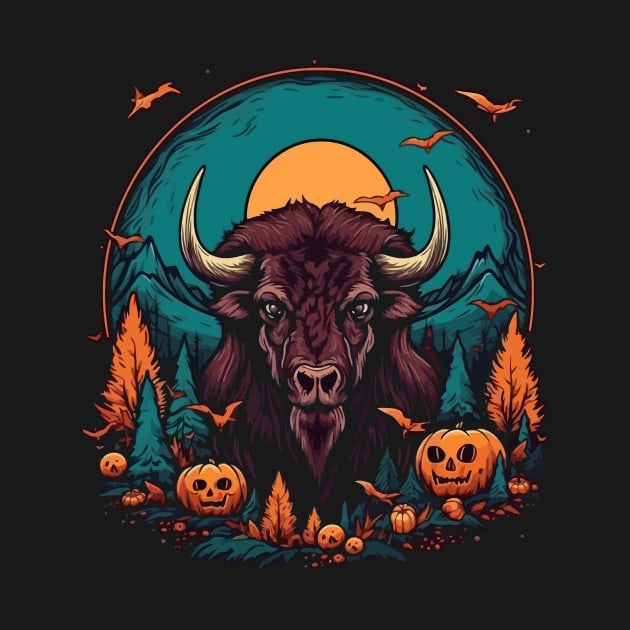 Bison Halloween by JH Mart