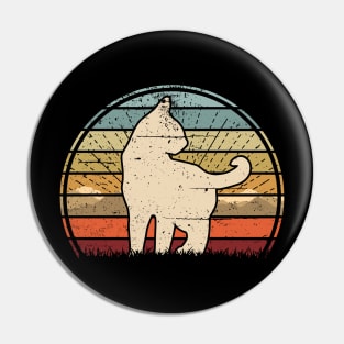 Cat Sunset Pin