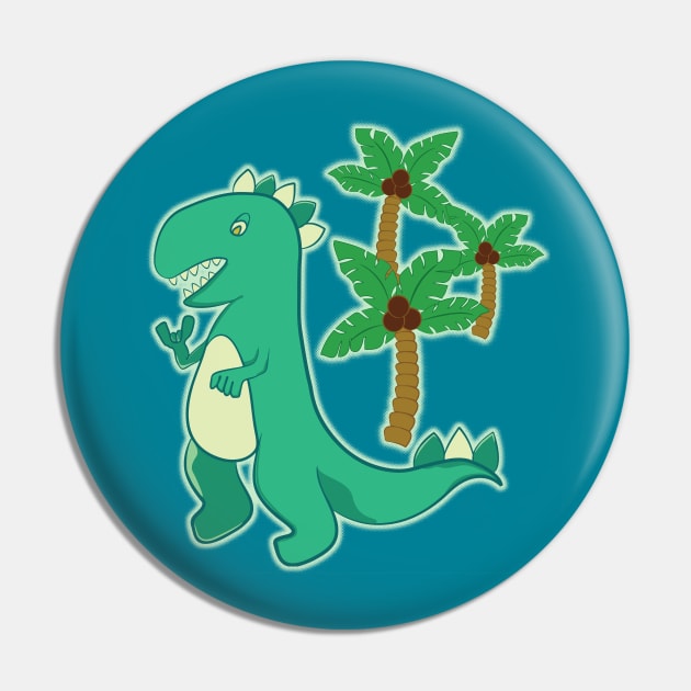 T-Rex in the Wild Pin by jubilli