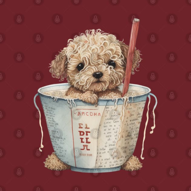 Dog having Noodles by naeshaassociates@gmail.com