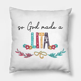 So God Made A Lita Happy Mother's Day Pillow