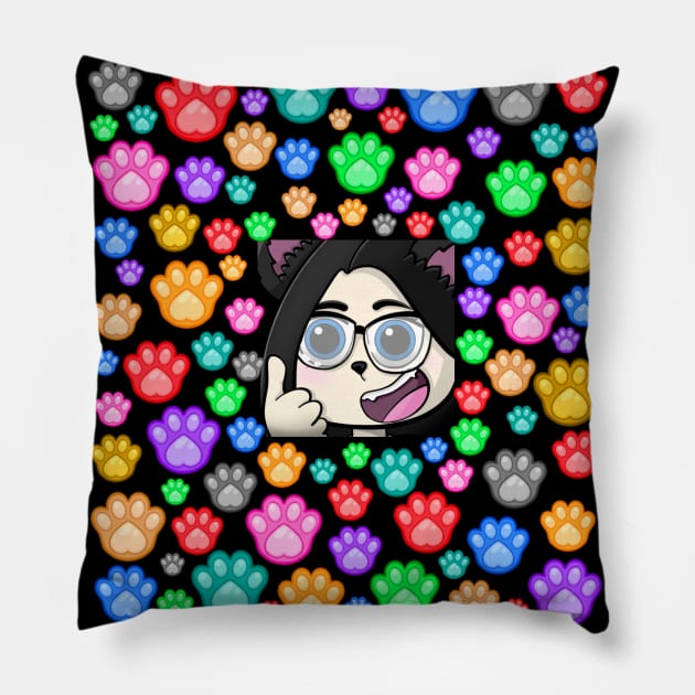 Wolfgirl thumbs up Pillow by WolfGang mmxx