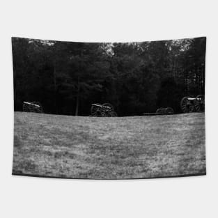 Hazel Grove Chancellorsville  Black and White Tapestry