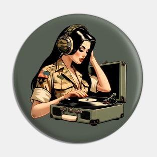 Junglist Pin Up Girl - Junglette Vinyl Edition Pin