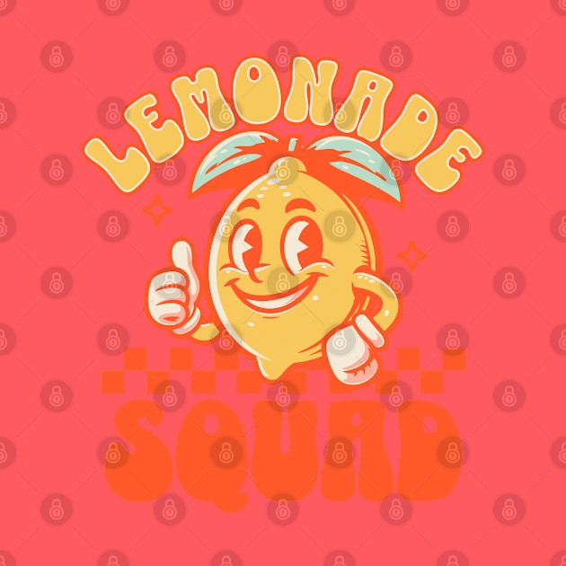 Lemonade Squad Funny Lemon Juice Summer - Retro Vintage by OrangeMonkeyArt