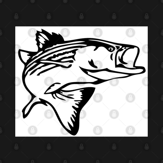 Striped Bass by  The best hard hat stickers 