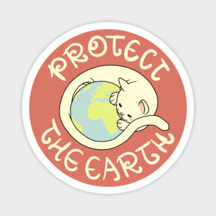 Mom Cat - Protect the Earth Magnet