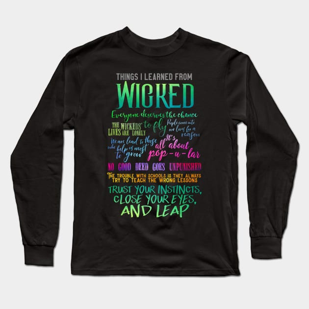 Wicked Musical Quotes - Wicked Musical Broadway - T-Shirt