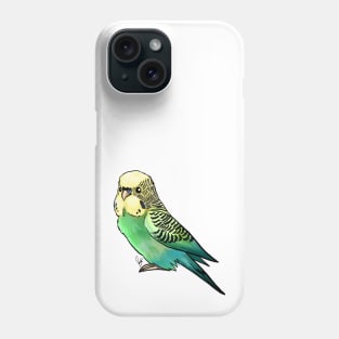 Bird - Budgerigar Parakeet - Green Phone Case