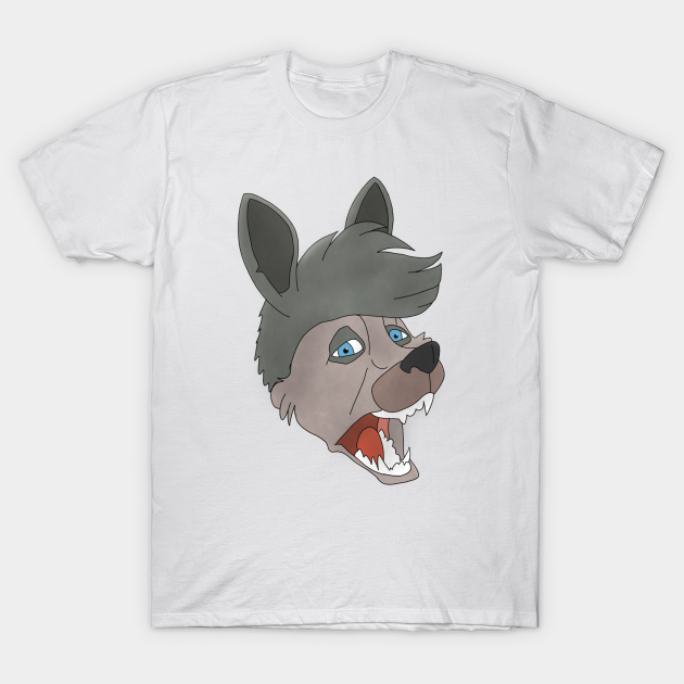 Discover Anthro wolf face - Wolf - T-Shirt