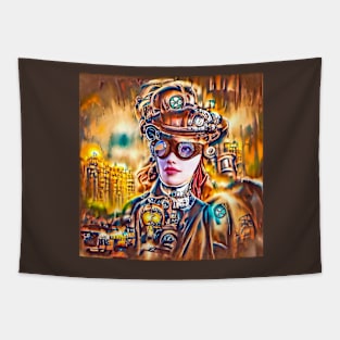 "Madam Steam" Tapestry