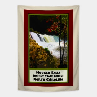 Vintage Travel Hooker Falls Tapestry