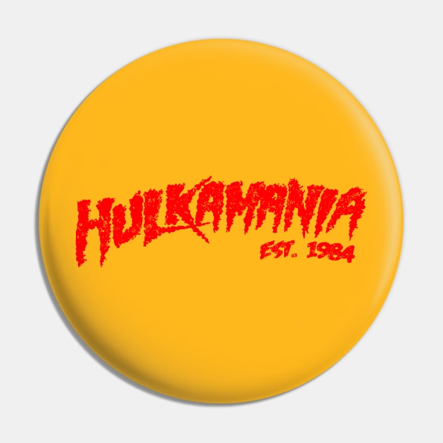 hulkamania red 1984 retro Pin by liora natalia