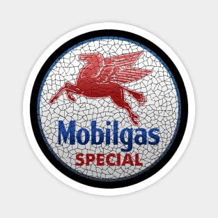 vintage oil mobil gas pegasus sign Magnet