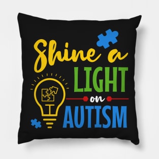 Shine a Light on Autism Pillow