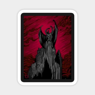 Demon Mountain Red Magnet