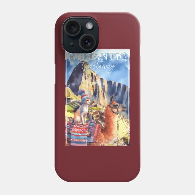 Romantic Andes Getaway Cat Sphynx Life 38S Phone Case by catsloveart