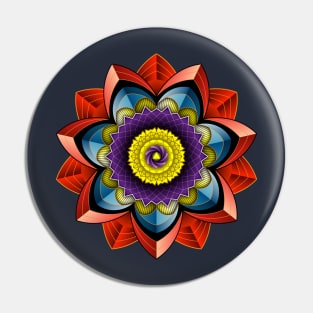 Shield mandala Pin