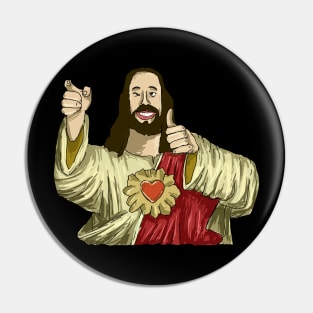 Cool Jesus Meme Pin