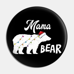 'Polar Mama Bear' Funny Christmas  Bear Pin