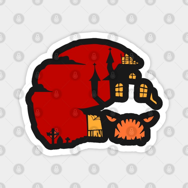 Hallowen house Magnet by Right-Fit27