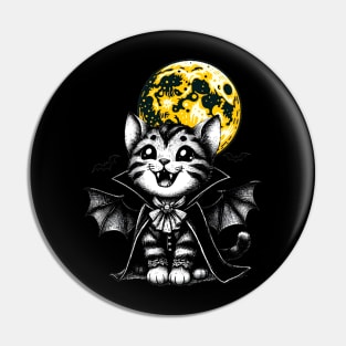 Vampire cat Pin