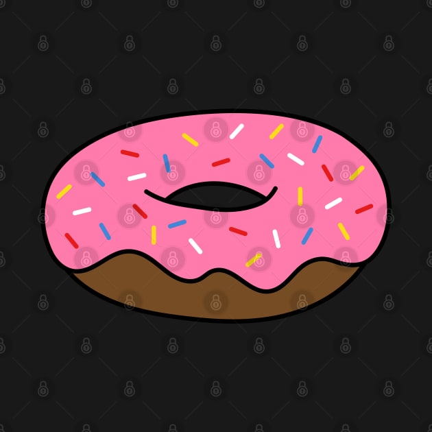 Pink Donut with Sprinkles by designminds1