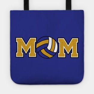 Volleyball Mom Gold and Navy Tote