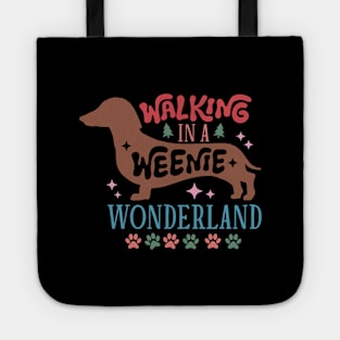 Walking in a Weenie Wonderland - Merry Dogmas Tote