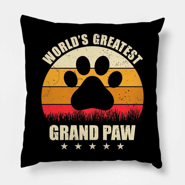 World Greatest Grandpaw Pillow by luisharun