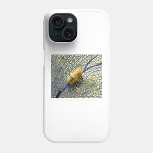 Flamingo Tongue Snail on Purple Coral Fan Phone Case