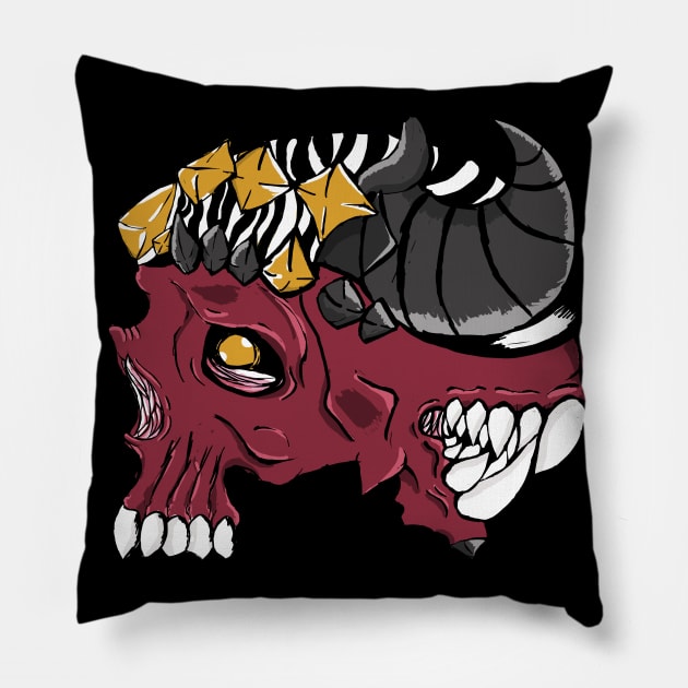 The Red Merchant of Death Pillow by PoesUnderstudy