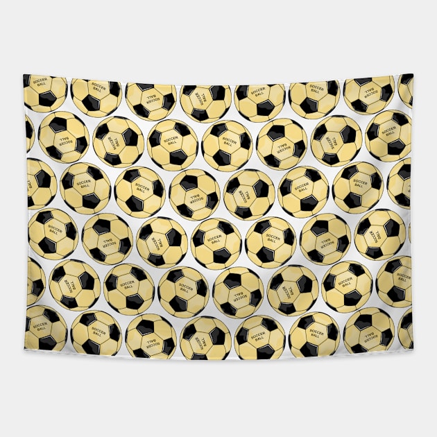 Soccer Ball Pattern Tapestry by Designoholic