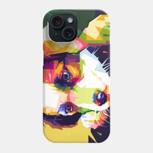 dog puppy wpap pop art Phone Case