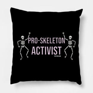 Pro-Skeleton Activist Pillow