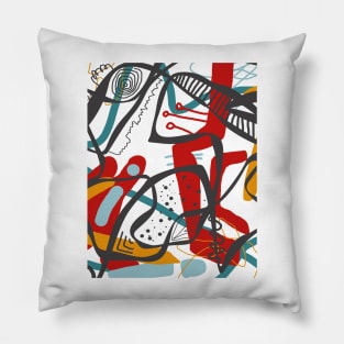 Beautiful unique colourful abstract design Pillow