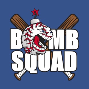 Bomb Squad Baseball White T-Shirt