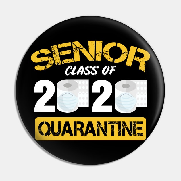 Senior Class Of 2020 Quarantine Toilet Paper Graduation Sunset Vintage Tee Pin by BeDesignerWorld