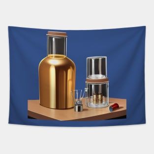 Vintage Retro Science Lab Chemistry Kit Tapestry