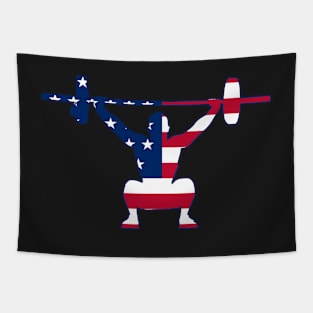 Overhead Squat USA FLAG Tapestry