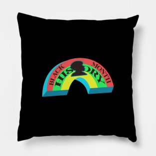 Black History Month rainbow Pillow