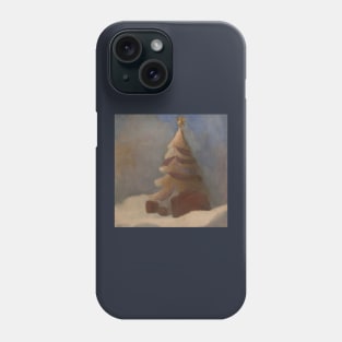 Christmas tree in watercolours Phone Case